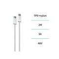 UNICO - CB1399 -- Cable de Datos USB-C a USB-C 240W 2M – Alta veloc...