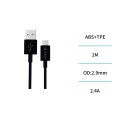 UNICO - CB1593 – Cable de Datos USB-A a USB-C 1M 2.4A