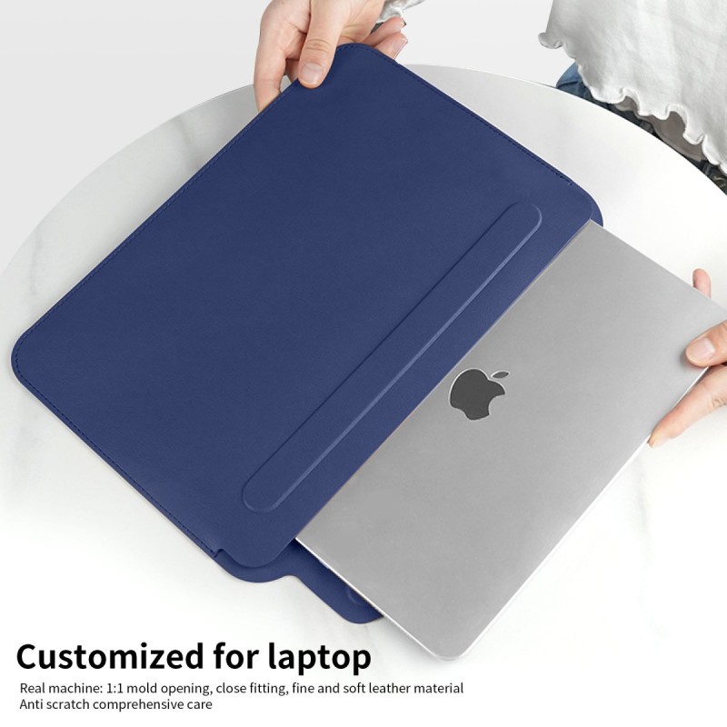 Funda de piel portátil para MacBook 13-14" uso doble como alfombrilla Funda de piel portátil para MacBook 13-14" uso doble como alfombrilla