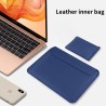 Funda de piel portátil para MacBook 13-14" uso doble como alfombrilla
