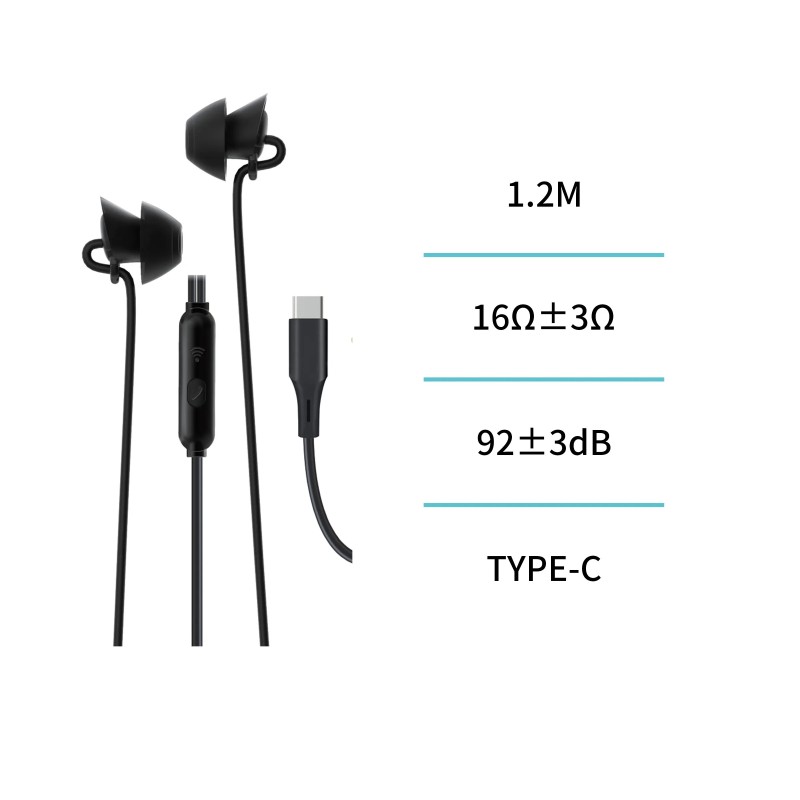 UNICO - EP2140 – Auriculares con Micrófono para Dormir con Conector...