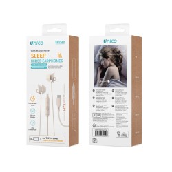 UNICO - EP2140 – Auriculares con Micrófono para Dormir con Conector...
