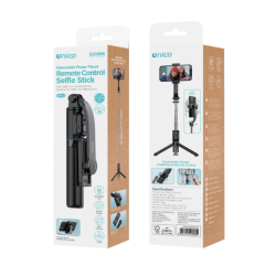 UNICO SS1898 – Selfie Stick 3 en 1 Unicostar – Trípode + Luz LED + ...