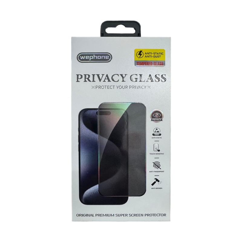 WEPHONE--Protector de Pantalla Antiespía con Recubrimiento Antiestá... WEPHONE--Protector de Pantalla Antiespía con Recubrimiento Antiestá...
