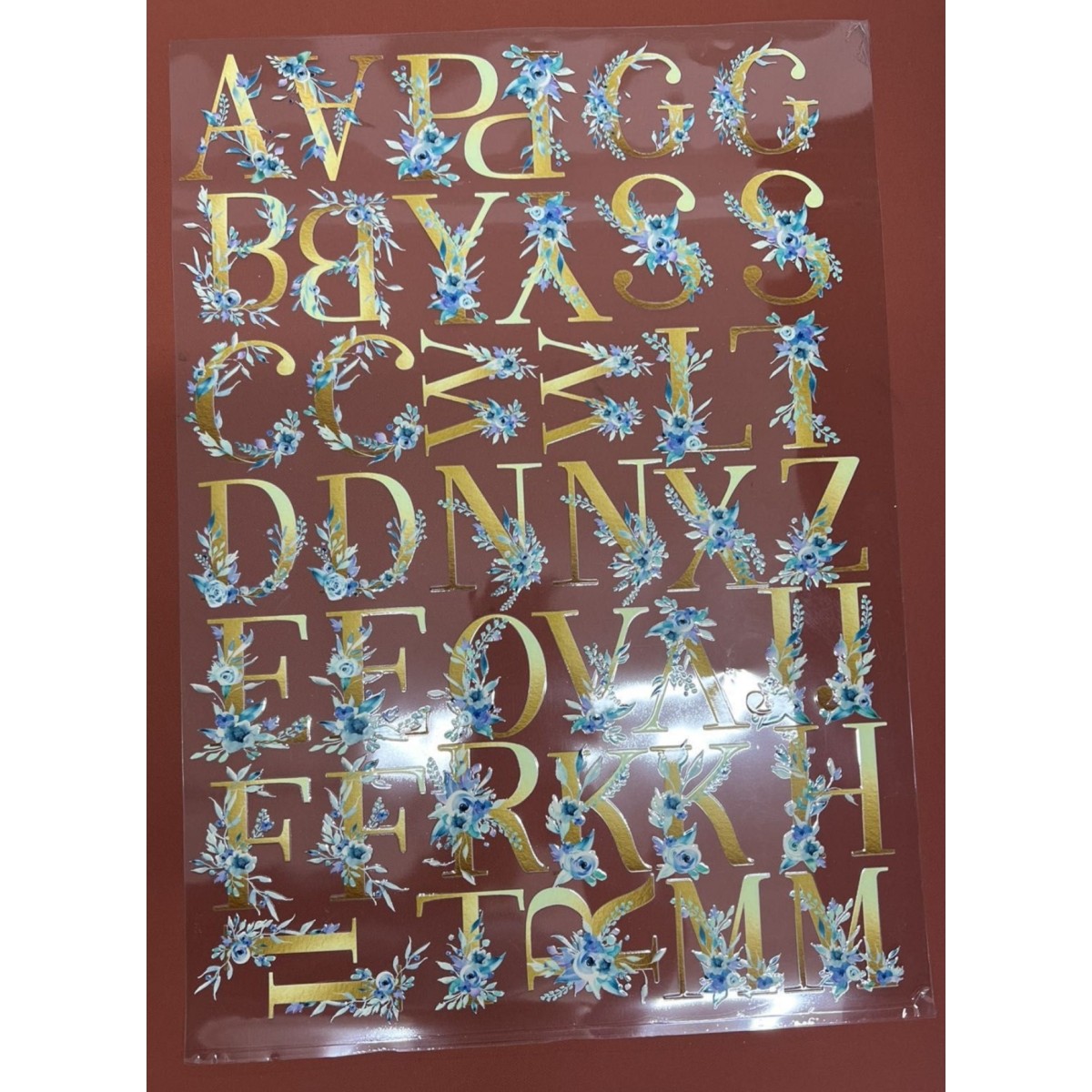 Pegatinas DTF UV – Letras decorativas florales y personalizadas por... Pegatinas DTF UV – Letras decorativas florales y personalizadas por...
