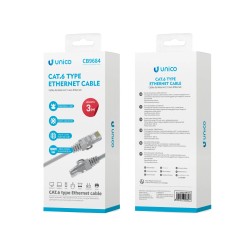 Cable Ethernet CAT.6 de 3M - Alta Velocidad 1000Mbps