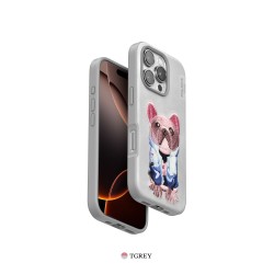 Funda PULOKA con Bordado 3D (perro & leopardo) Redmi 13C – cuero PU...