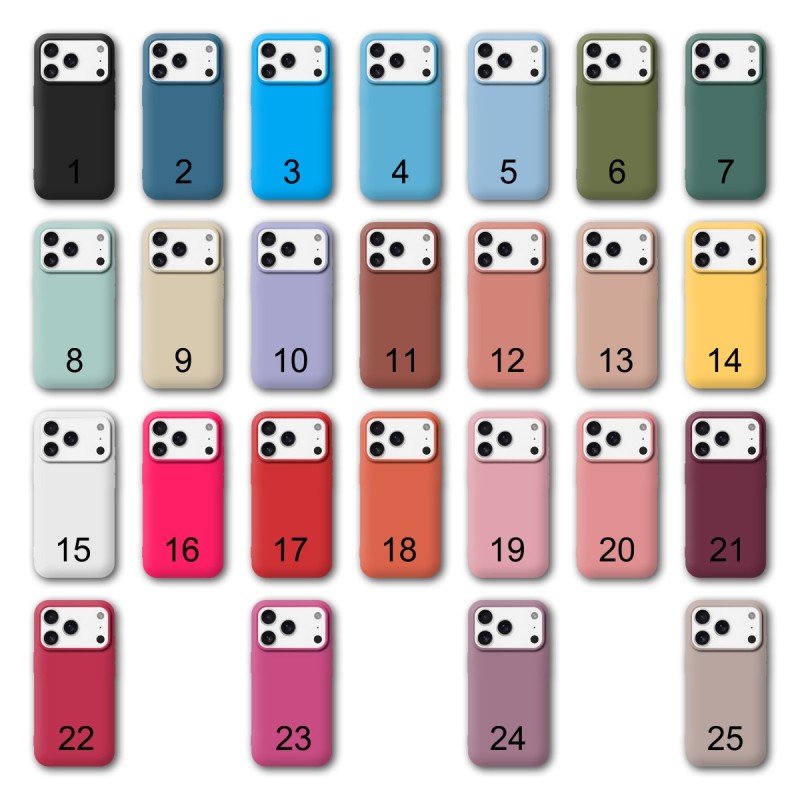 Funda iPhone 17 Pro Ultrasuave de Silicona Líquida | Wephone Mayorista