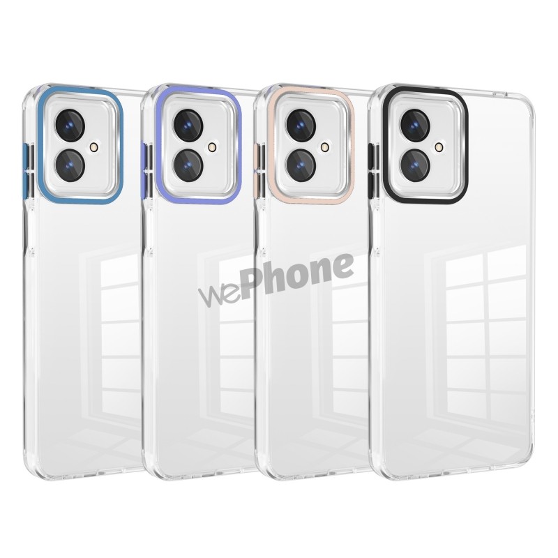 Funda Transparente Cubre Camara de Colores Moto G84 | Wephone Mayorista Funda Transparente Cubre Camara de Colores Moto G84 | Wephone Mayorista