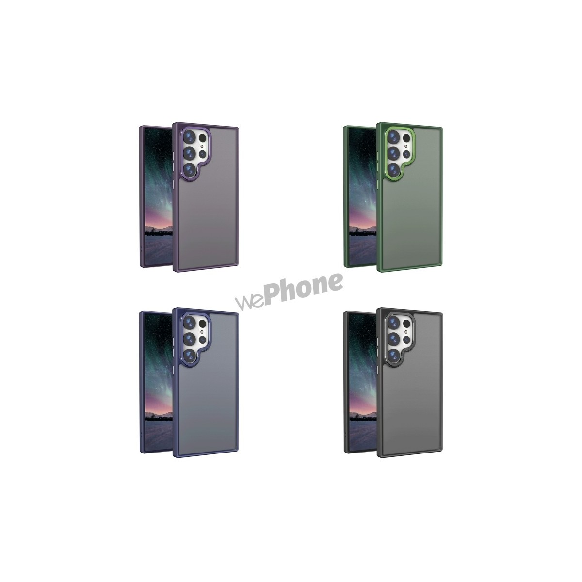 Funda Mate Metal Samsung S24 Ultra Marco Metálico Antihuellas | Wephone Mayorista