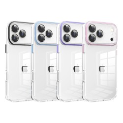 Funda Transparente Cubre Camara de Colores iPhone 17 Pro | Wephone Mayorista