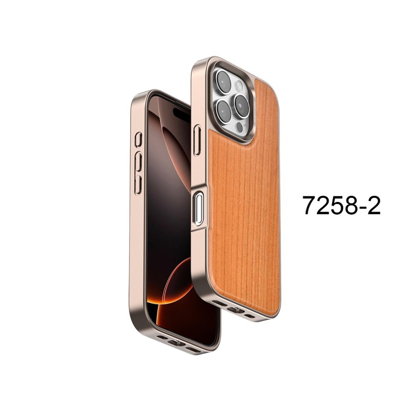 Funda Madera Auténtica MagSafe iPhone 16 Pro Max– Elegancia Premium 👌