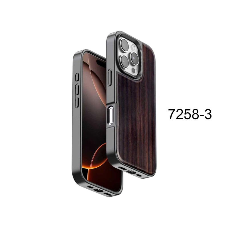 Funda Madera Auténtica MagSafe iPhone 16 Pro Max– Elegancia Premium 👌