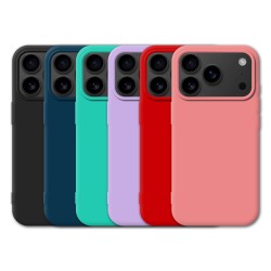 Funda Tipo Original iPhone 17 Pro de goma suave | Wephone Mayorista