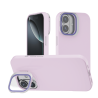 Funda Efecto Cristal Brillante iPhone 16  con Soporte | Wephone Mayorista
