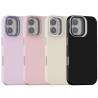 Funda Efecto Cristal Brillante iPhone 16  con Soporte | Wephone Mayorista