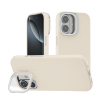 Funda Efecto Cristal Brillante iPhone 16  con Soporte | Wephone Mayorista