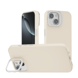 Funda Efecto Cristal Brillante iPhone 13 y iPhone 14  con Soporte | Wephone Mayorista