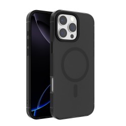 Funda Transparente Magnética iPhone 16 Pro Max (Borde Metálico) | Wephone Mayorista