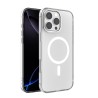 Funda Transparente Magnética iPhone 16 Pro (Borde Metálico) | Wephone Mayorista
