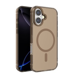 Funda Transparente Magnética iPhone 16 (Borde Metálico) | Wephone Mayorista