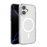Funda Transparente Magnética iPhone 16 (Borde Metálico) | Wephone Mayorista