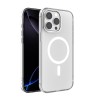Funda Transparente Magnética iPhone 15 Pro Max (Borde Metálico) | Wephone Mayorista