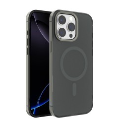Funda Transparente Magnética iPhone 15 Pro Max (Borde Metálico) | Wephone Mayorista
