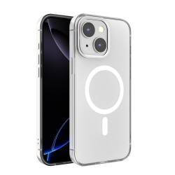 Funda Transparente Magnética iPhone 13 (Borde Metálico) | Wephone Mayorista