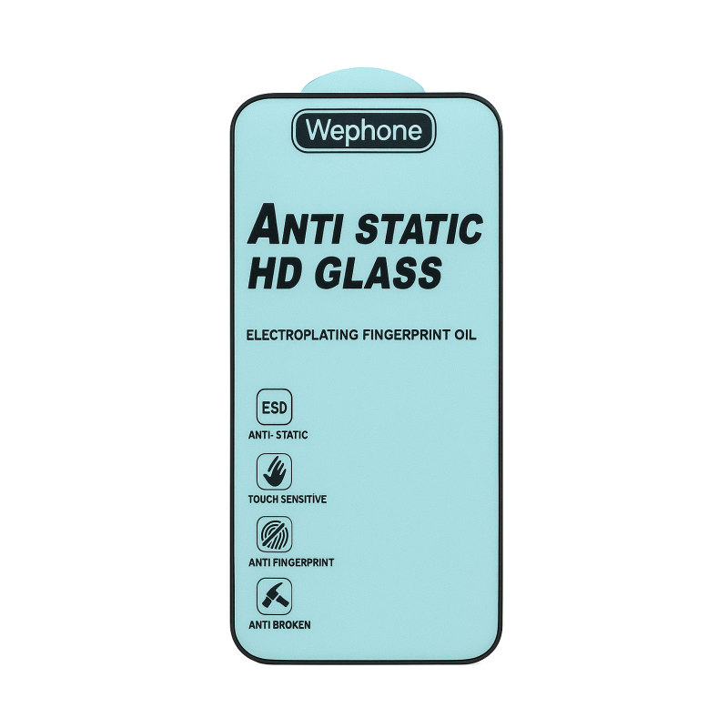 Cristal Templado Full Glue iPhone 15 Pro Max alta resistencia | Wephone Mayorista