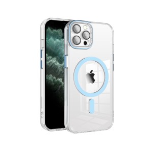 Funda Magsafe Transparente Cubre Camara de Colores iPhone 11 Pro Max | Wephone Mayorista
