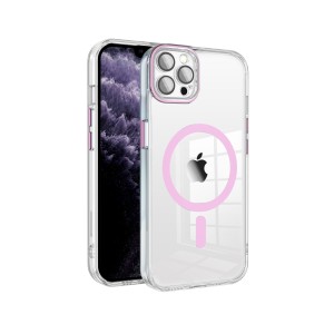 Funda Magsafe Transparente Cubre Camara de Colores iPhone 11 Pro | Wephone Mayorista