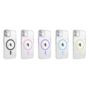 Funda Magsafe Transparente Cubre Camara de Colores iPhone 11 | Wephone Mayorista