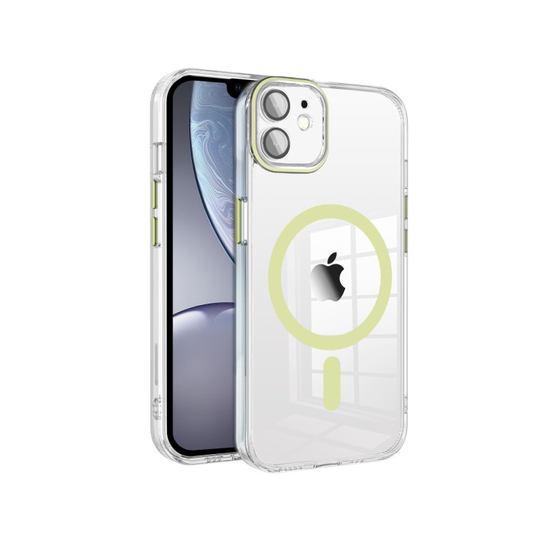 Funda Magsafe Transparente Cubre Camara de Colores iPhone 11 | Wephone Mayorista