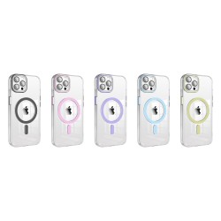 Funda Magsafe Transparente Cubre Camara de Colores iPhone 12 pro max | Wephone Mayorista