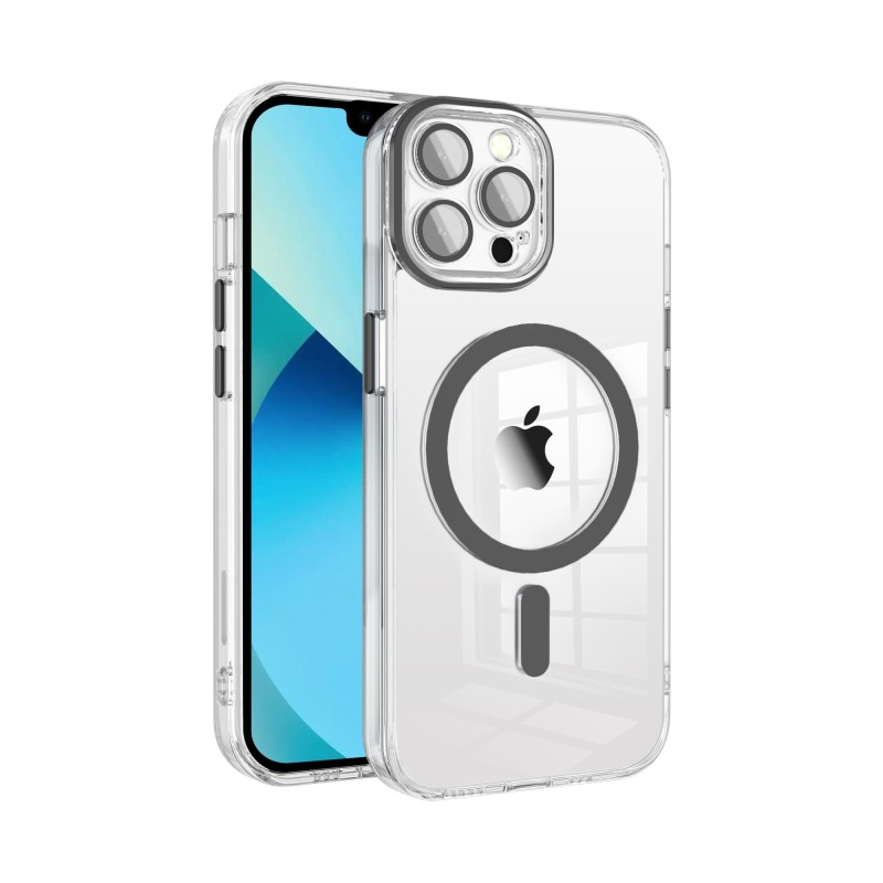 Funda Magsafe Transparente Cubre Camara de Colores iPhone 13 Pro Max | Wephone Mayorista