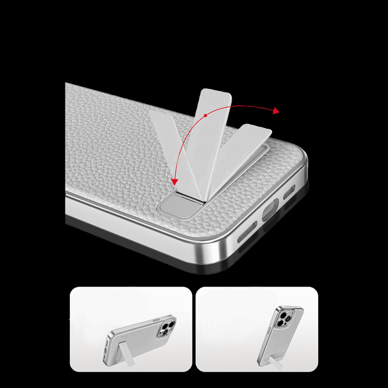 Funda de Cuero con Soporte para iPhone | Ref. 8156 | WePhone Mayorista