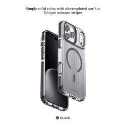 Funda Puloka Rayas Verticales Transparente Degradado con MagSafe para iPhone