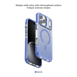 Funda Puloka Rayas Verticales Transparente Degradado con MagSafe para iPhone