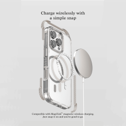 Funda Puloka Defender Transparente MagSafe iPhone 17 Series | Wephone Mayorista