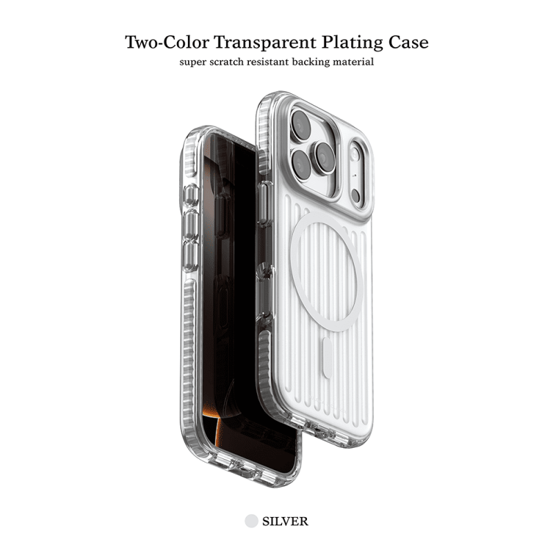Funda Líneas Verticales Antigolpes con MagSafe para iPhone