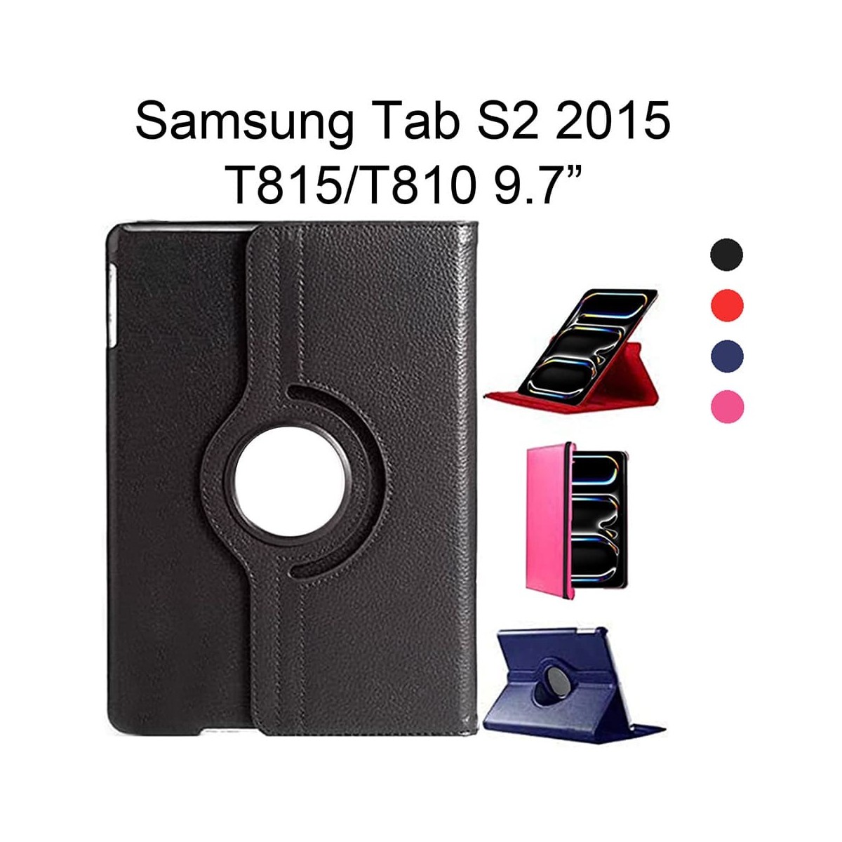 Funda 360º Samsung Tab S2 2015 | Soporte Vertical/Horizontal y Auto-Sleep | WePhone Mayorista