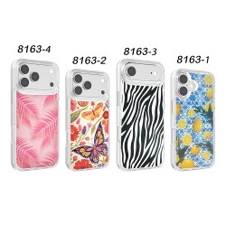 Funda Estampada Transparente AntiGolpes – 4 Diseños | Wephone Mayorista