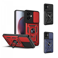 Funda Armadura con Tapa Deslizante Samsung A07 Cámara y Anillo | Wephone Mayorista