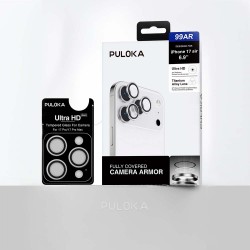 Protector de Cámara iPhone 17 series ’’ Puloka – Lente de Aleación de Titanio Ultra HD, Antirreflejo y Anti-Polvo