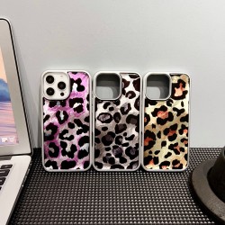 Funda Leopardo Brillante borde Metalizado | WePhone Mayorista