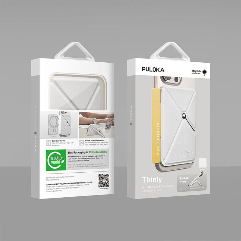 Tarjetero Magnético PULOKA con Soporte para Móvil | Wephone Mayorista Tarjetero Magnético PULOKA con Soporte para Móvil | Wephone Mayorista