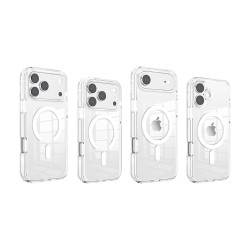 Funda transparente rígida con MagSafe Antigolpes | Wephone Mayorista
