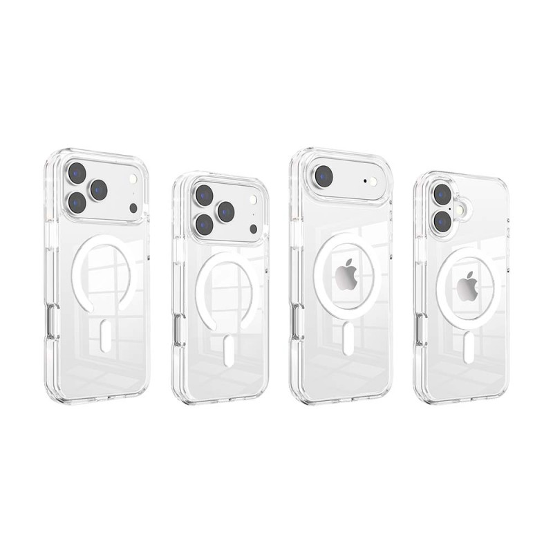 Funda transparente rígida con MagSafe Antigolpes | Wephone Mayorista Funda transparente rígida con MagSafe Antigolpes | Wephone Mayorista