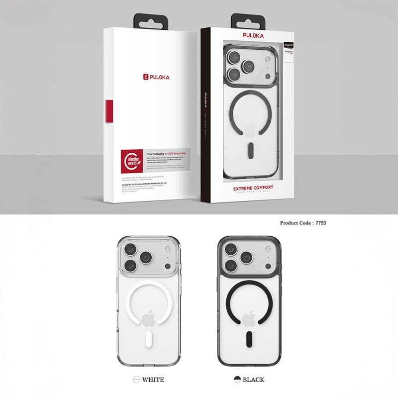 Funda PULOKA Transparente Imán | Compatible MagSafe | Wephone Mayorista Funda PULOKA Transparente Imán | Compatible MagSafe | Wephone Mayorista